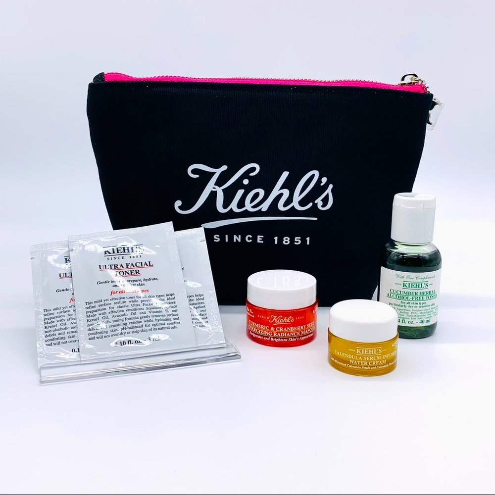 KIEHLS Unisex Skincare Variety Bundle Bag